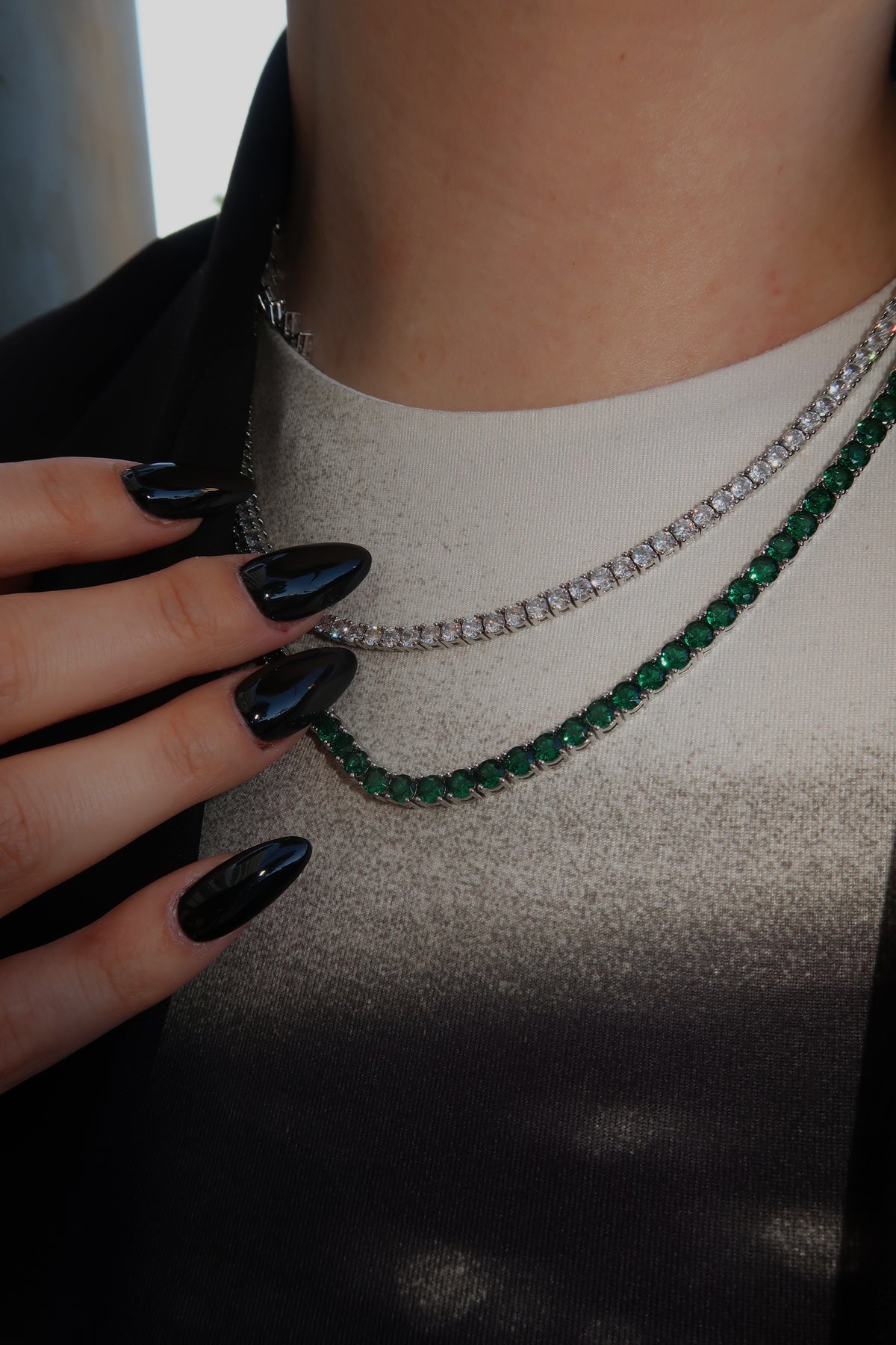 Collar Verde Zirconia