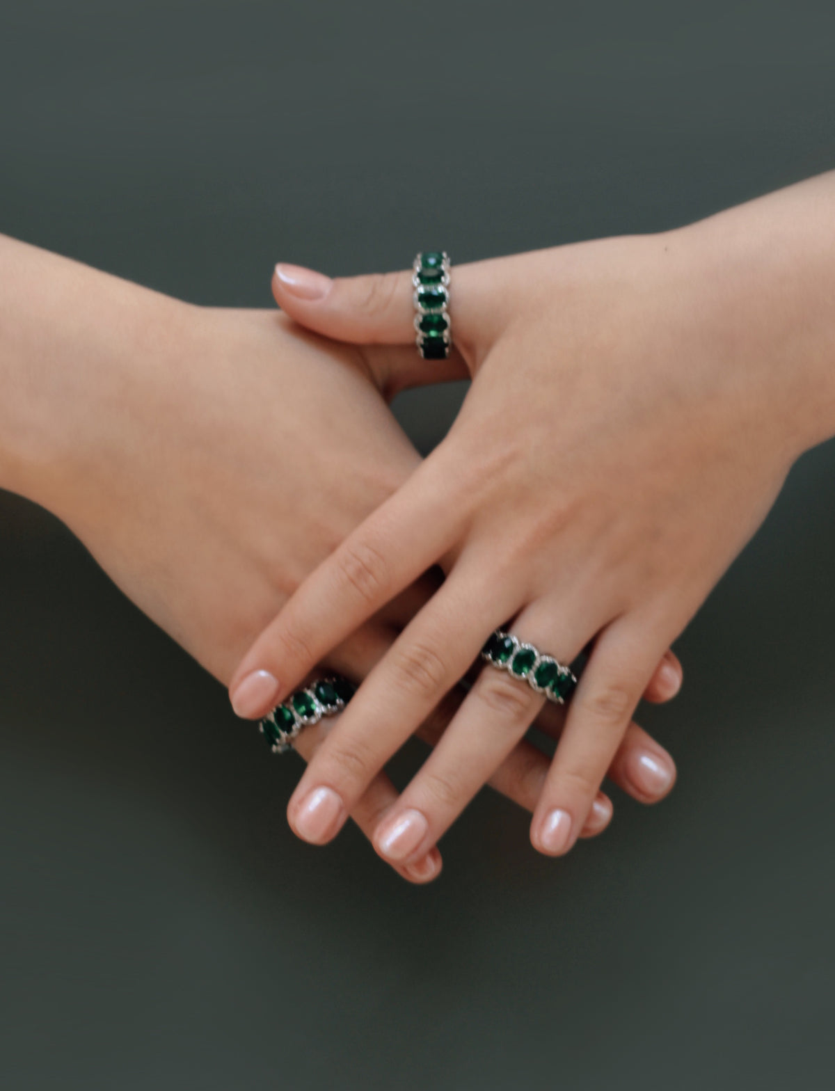 Anillo Verde Chunky Bold